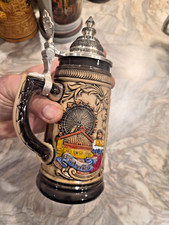 Zoller & Born German Beer Stein Munich Hofbrauhaus Raised Relief Made Germany picture