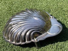 Leonard Silver Silverplate Shell Dish – 11.5” Footed Serving Bowl – 14 oz picture
