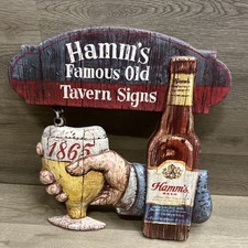 Vintage 1970s Hamm's Beer Famous Old Tavern Signs Vacuform Plastic Sign 1865 picture