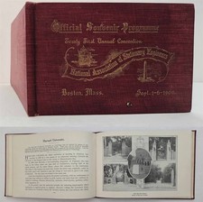 1902 antique NATIONAL ASSOC STATIONARY ENGINEERS boston ma SOUVENIR PROGRAM book picture