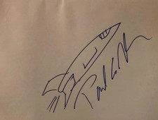 Signed Hand Drawn Sketch By Microsoft Co-founder/philanthropist Paul G Allen picture