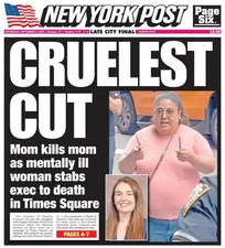 TIMES SQUARE STAB SPREE MENTALLY ILL WOMAN STABS EXEC NY POST 9/2 2026 picture
