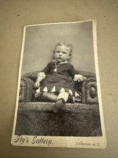 C.S. Fly Tombstone Arizona Territory Cabinet Card Child Pendant Photo 1880s picture