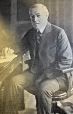 1919 Vintage Magazine Illustration President Woodrow Wilson picture
