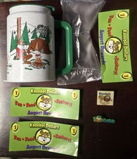 Vintage Knobles Amusement Park Lot Of 6 Mug Pin Dollars Rewards Kozmo Phoenix  picture