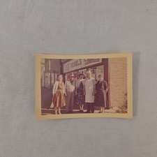 Vintage 1961 Photo Vogels Food Stores Grocery Store Front Burt Iowa 5.5x3.5