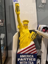 48” Twisted Tea Iced Tea Statue of Liberty Rare Display Statue - Good Condition picture