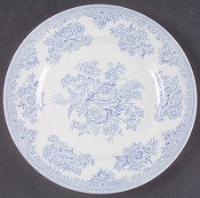 Burgess & Leigh Asiatic Pheasants Blue Dessert Pie Plate 42877 picture