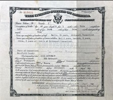 1918 US Certificate of Naturalization for Mike Kasperait from Russia picture
