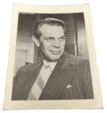 Raymond Massey B/W Hollywood Fan Club Press Photo picture