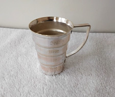 Vintage 1930's Art Deco Silver Plated Napier  Cocktail Shaker  Companion Jigger picture