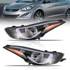Headlights Assembly Fit for 2014 2015 2016 Hyundai Elantra Se/Value, Passenger & picture