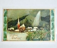 Antique Christmas Greetings Postcard UNUSED Germany picture