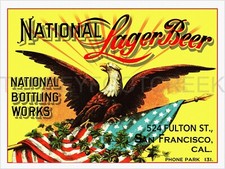 National Lager Beer Label 9
