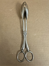 Vintage Leonard Silverplate Gourmet Scissor Salad Serving Tongs Italy Italian picture