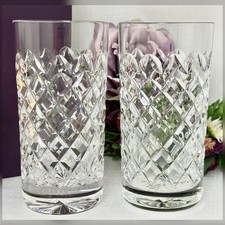 Waterford Powerscourt Crystal Highball Glasses Barware Replacement Tumblers picture