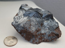 300g Natural Pyrolusite Crystal Stibine Mineral Specimen (4 inch) picture