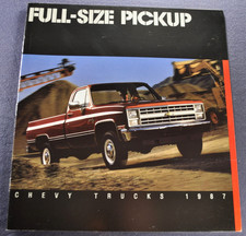 1987 Chevrolet Full-Size Pickup Truck Brochure Silverado 4x4 Excellent Original picture