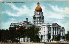 Colorado State Capitol Building Denver CO Unposted C1940 Vintage Postcard picture