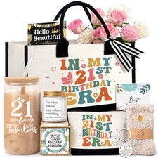 21st Birthday Gifts for Her Women, Happy 21st Birthday Basket Gifts for 21 Year picture