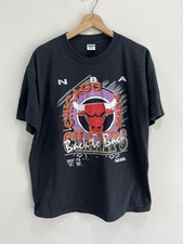 Vintage Chicago Bulls Tee Shirt back to back champion picture