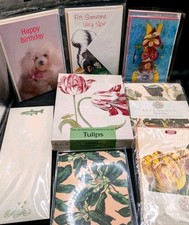 Floral Stationery Card Lot Anna Griffin Mudlark Museum Of Art Botanical Pads NOS picture