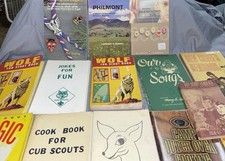 Lot of 14 Vintage Boy Cub Den Scout Books Handbooks Activities Crafts Songs More picture