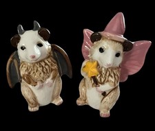 Cracker Barrel possum Costume Salt & Pepper Shakers Bat Fairy Halloween 2026 picture