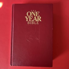 Tyndale The One Year Bible NIV Large Print Hardcover Red Edition picture