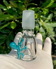 18mm Clear Glass Bowl Male Joint Agua Azul Octopus picture