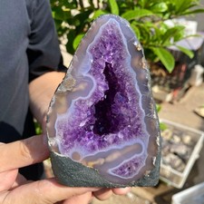 1.2lb Natural Amethyst geode quartz cluster crystal Rough specimen Healing picture
