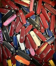 Lot of 5 Victorinox Classic Sd Swiss Army Knives - Multi colors and Logos picture