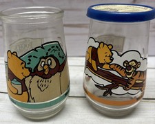 2 VTG 1994 Disney Poohs Grand Adventure Welch’s Jelly Jars Good Condition picture