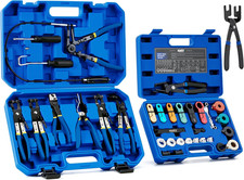 OMT 35Pc Master Disconnect & Hose Clamp Pliers Tool, Car AC Fuel Line Kit | Auto picture