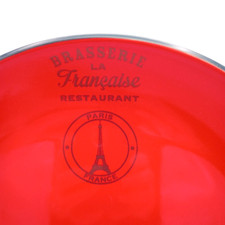 Brasserie La Francaise Restaurant Red Dinner Plate Paris France Eiffel Tower picture
