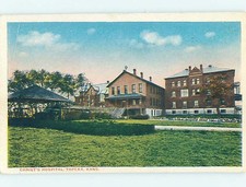 Unused W-Border HOSPITAL SCENE Topeka Kansas KS J9734 picture