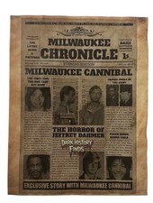 Jeffrey Dahmer Milwaukee Cannibal Newspaper Headline Milwaukee Chronicle  picture