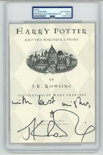 J.K. Rowling ~ Signed Harry Potter and the Sorcerer's Stone JK ~ PSA DNA picture