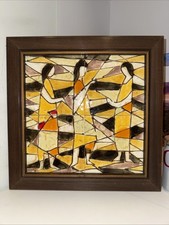 Harris G. Strong MCM Ceramic Tile Art 3 Female Figures Mosaic Plaque 16” ,Rare picture