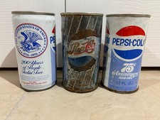 Pepsi 1976 Bicentennial Tray 75th Anniversary 1898 1973 1960s Aluminum Top Cans picture