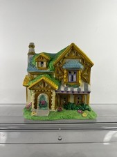 Whimsical Cottage House Figurine Colorful Village Decor Resin Mini Home picture