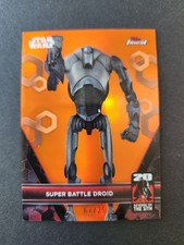 2025 Topps Finest Star Wars Super Battle Droid Orange Refractor /25 ARS-4 picture