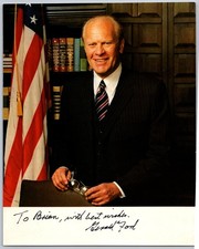 President Gerald Ford Hand Signed 8x10 Photo - Politics - Personalized picture