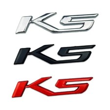 K5 Emblem Badge Slanted Style Fits 2022+ Plastic Letters Overlay in Gloss Black picture
