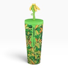 Starbucks x Farm Rio 2025 Board Banana Venti Cold Cup Tumbler 24oz Straw Topper picture