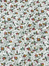 Vintage Ditsy Calico Extra Wide Fabric NOS Floral Cotton 89” Width 187” Length picture