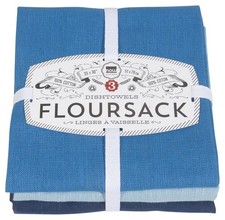 Now Designs Floursack Kitchen Dish Towels Moon/Cool Blue/Indigo 20 x 30in, Se... picture