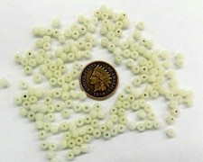 Venetian Greasy Buttermilk Opal  Size 6 Seed African Trade Beads    # V 161  picture