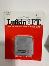 NOS Luflin 6 ft Measure Tape W616 Vintage picture