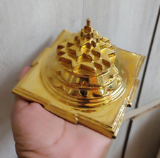 RARE ACCURATELY DESIGN MERU SHRI SHREE YANTRA 6 X 6 INCH BIG SIZE ENERGIZED picture